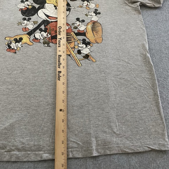 Disney Mickey Mouse Nightmares Shirt Adult‎ Large Gray Halloween Vtg Style Ghost - Picture 6 of 9